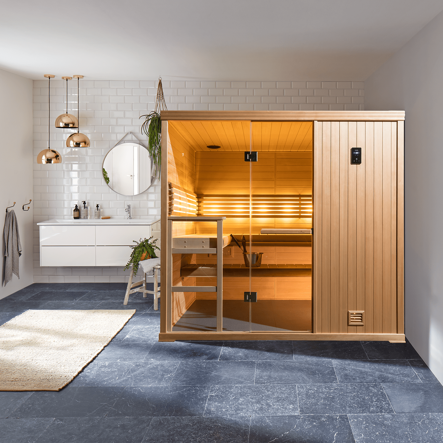 Hallmark 57 Sauna in a home